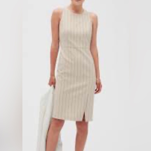 Banana Republic Formal Pinstripe Sheath Dress - Picture 1 of 6